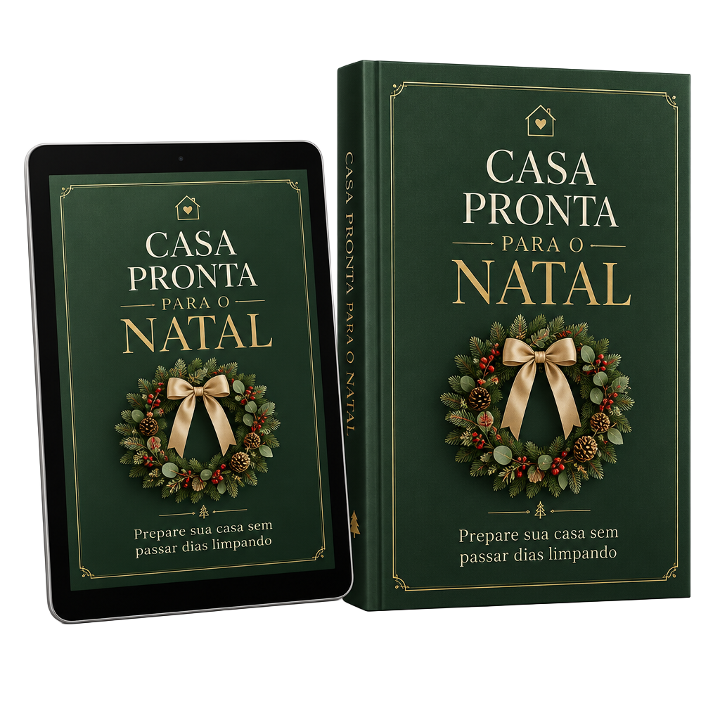 Material Casa Pronta para o Natal em versão digital, no tablet e em livro